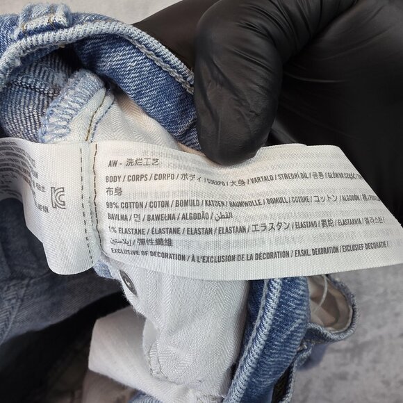 Abercrombie & Fitch 90s Straight Jeans Womens 6R Blue Ultra High Rise Curve Love - Picture 5 of 11